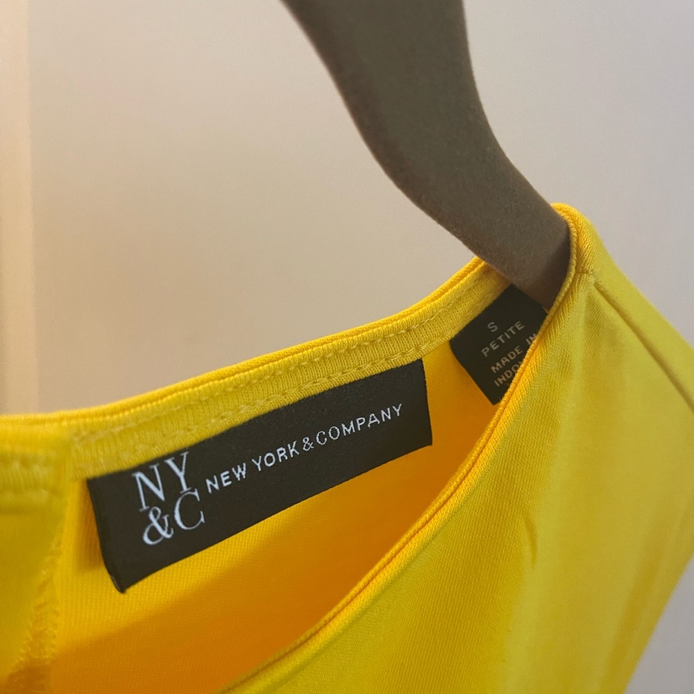 New York & Company Yellow Top